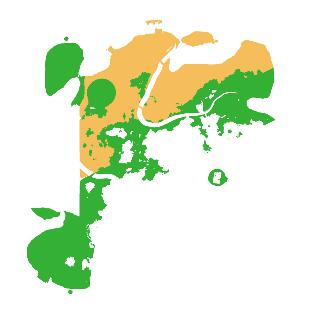Biome Rust Map: Procedural Map, Size: 3000, Seed: 42923