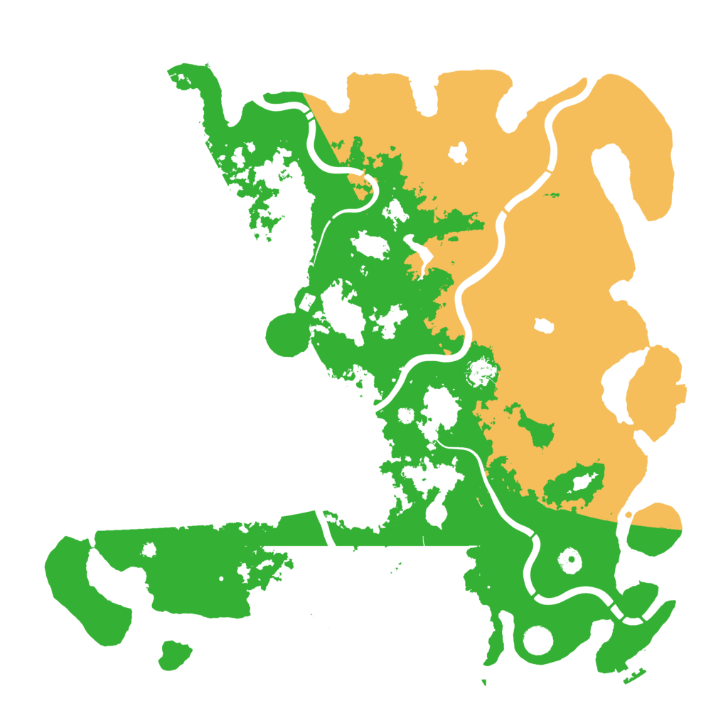 Biome Rust Map: Procedural Map, Size: 4500, Seed: 47786