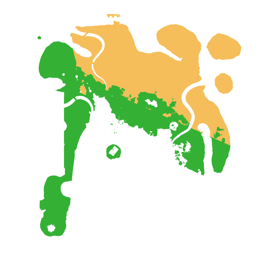 Biome Rust Map: Procedural Map, Size: 3000, Seed: 13833