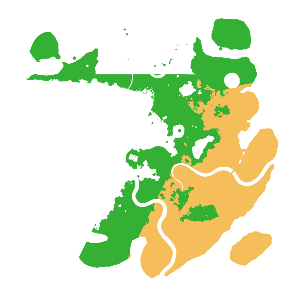 Biome Rust Map: Procedural Map, Size: 3500, Seed: 298452683