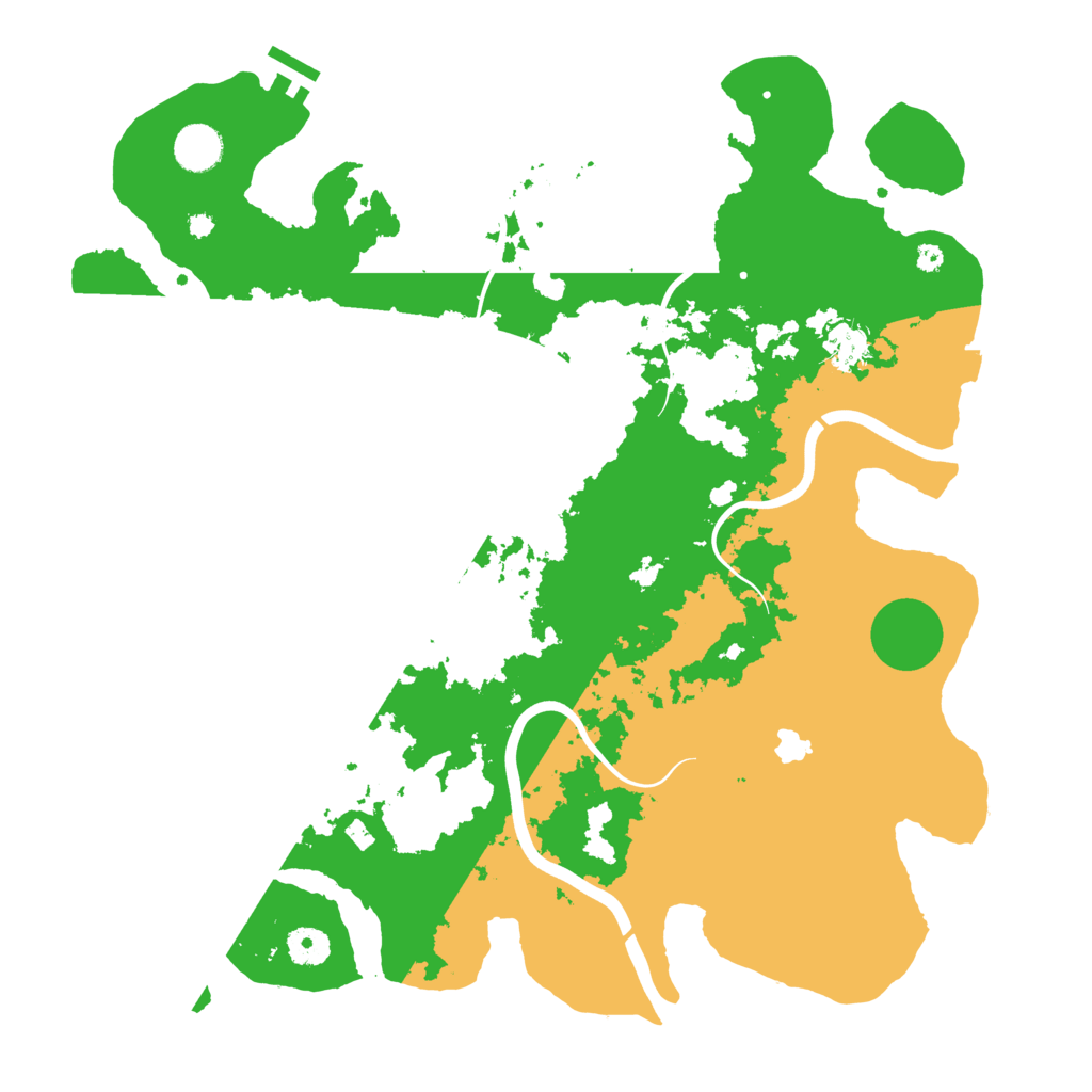 Biome Rust Map: Procedural Map, Size: 4000, Seed: 100187