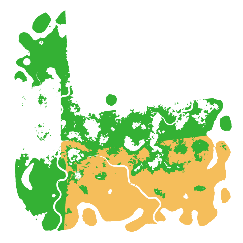 Biome Rust Map: Procedural Map, Size: 6000, Seed: 1517501691