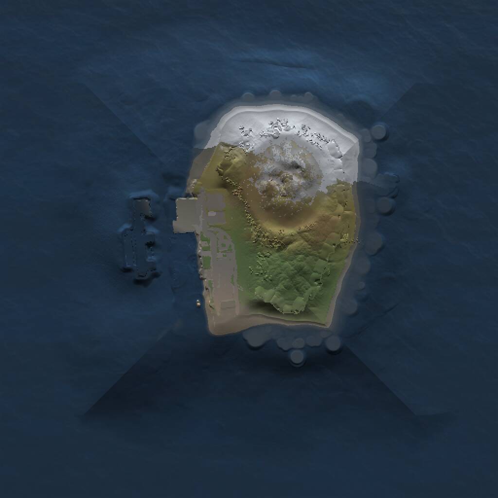 Rust Map: Procedural Map, Size: 1000, Seed: 14989684, 4 Monuments
