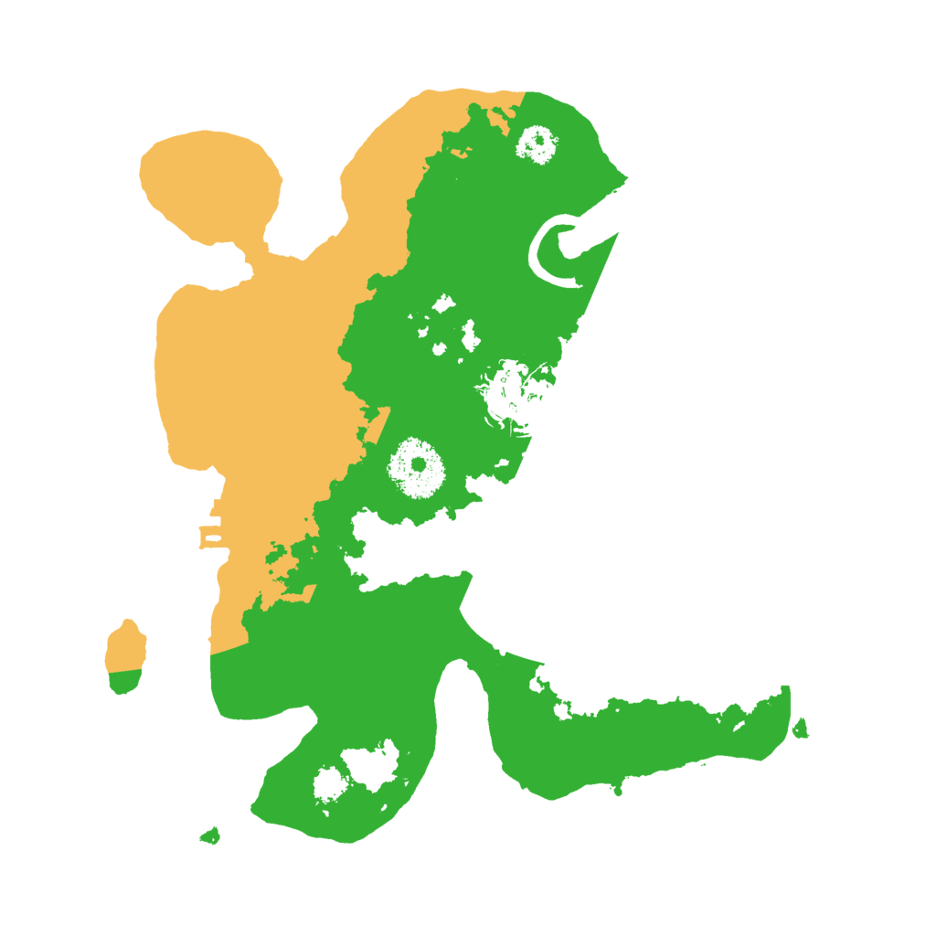 Biome Rust Map: Procedural Map, Size: 2500, Seed: 14242504