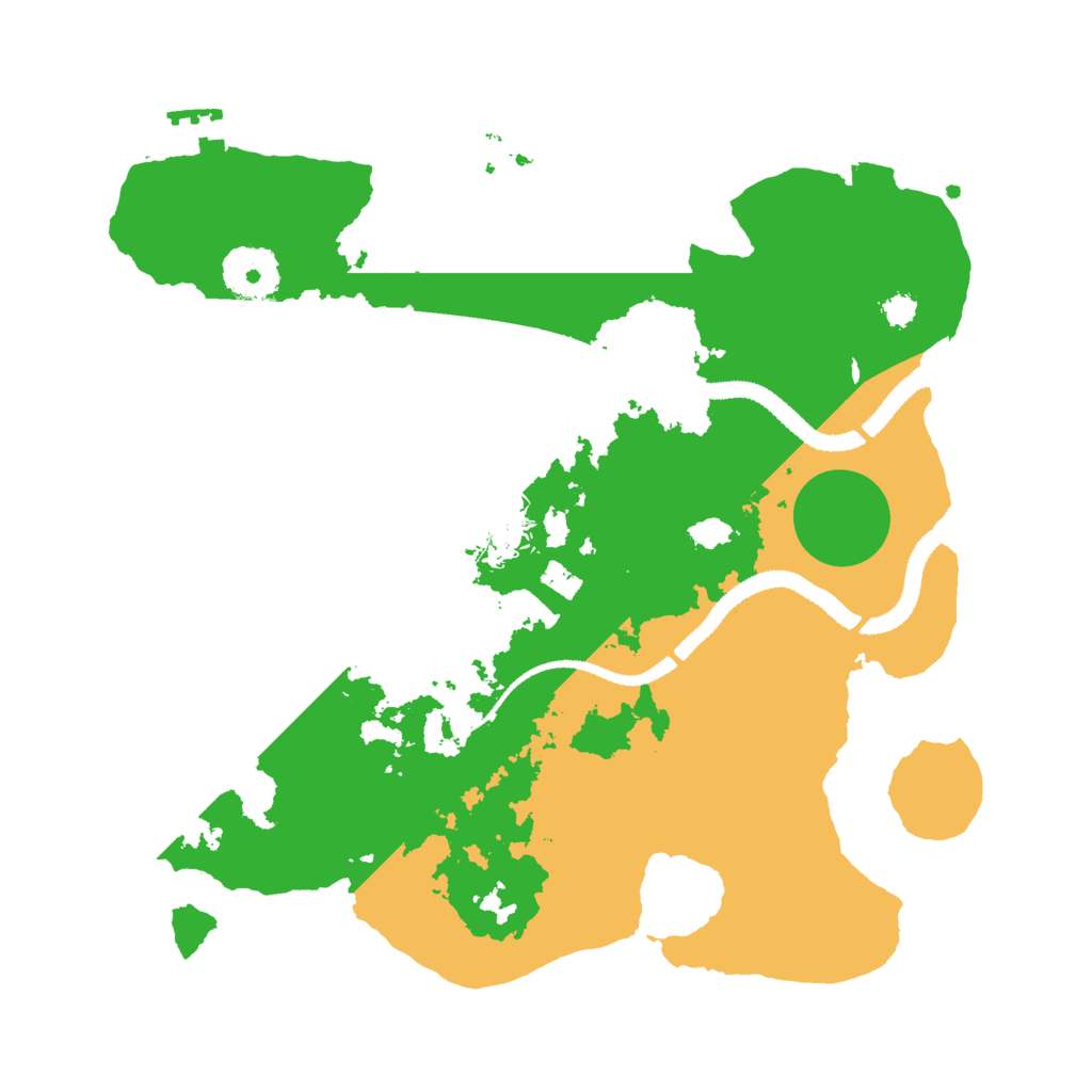 Biome Rust Map: Procedural Map, Size: 3000, Seed: 406307536