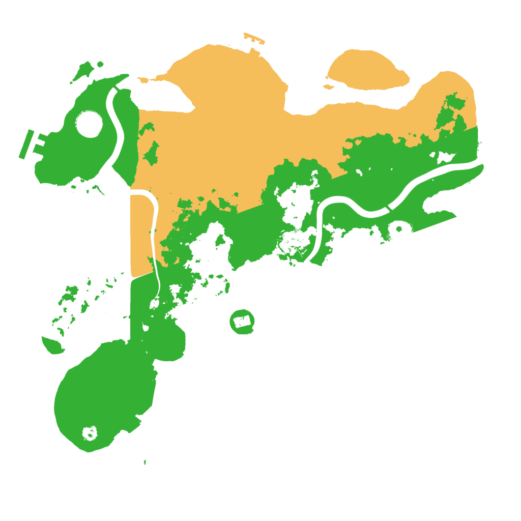 Biome Rust Map: Procedural Map, Size: 3500, Seed: 532614760