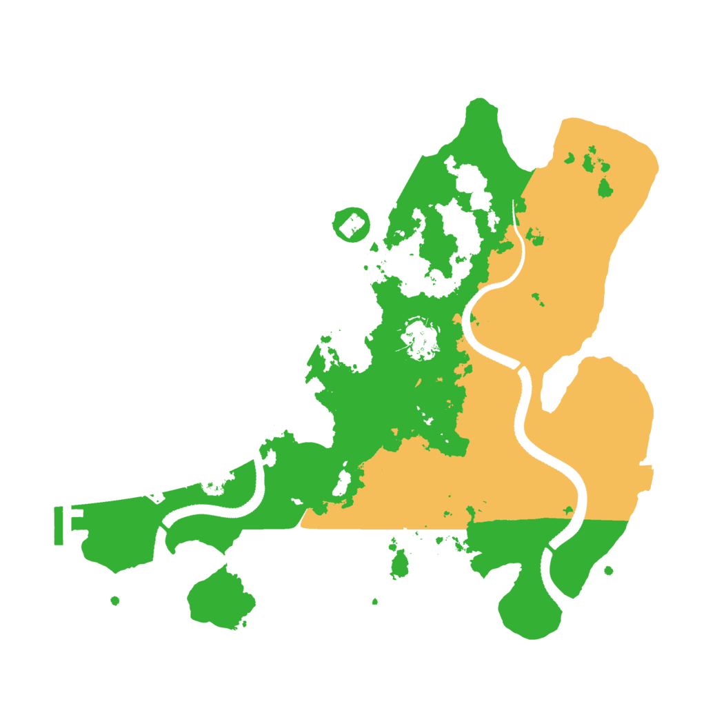 Biome Rust Map: Procedural Map, Size: 3200, Seed: 204246120