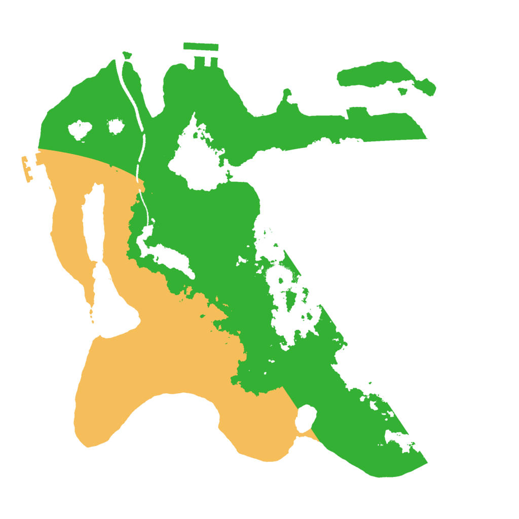 Biome Rust Map: Procedural Map, Size: 3000, Seed: 48638672