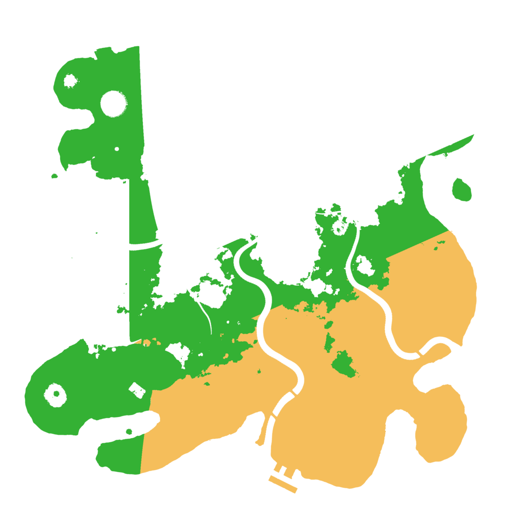 Biome Rust Map: Procedural Map, Size: 3500, Seed: 2104206528