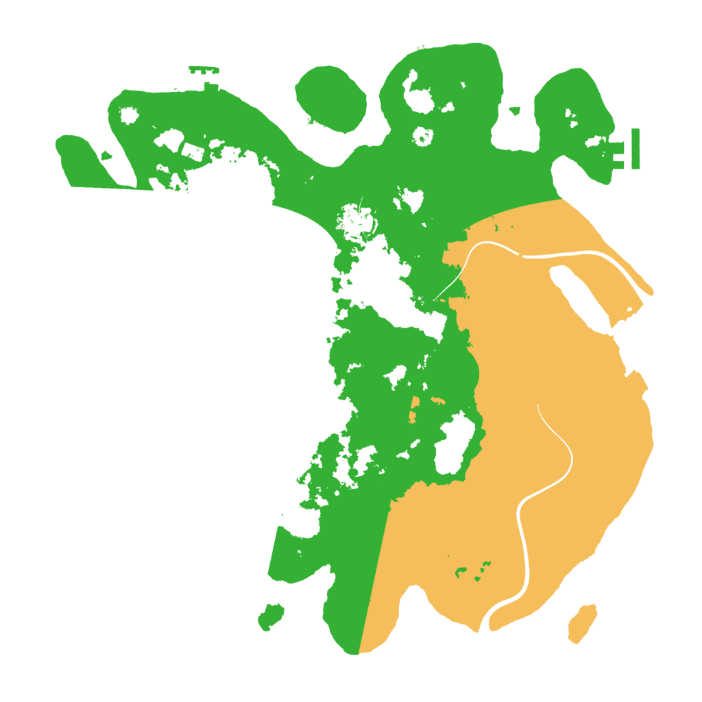 Biome Rust Map: Procedural Map, Size: 3500, Seed: 4567