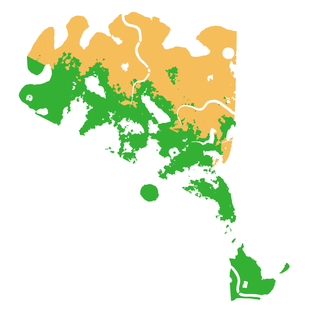 Biome Rust Map: Procedural Map, Size: 5000, Seed: 3