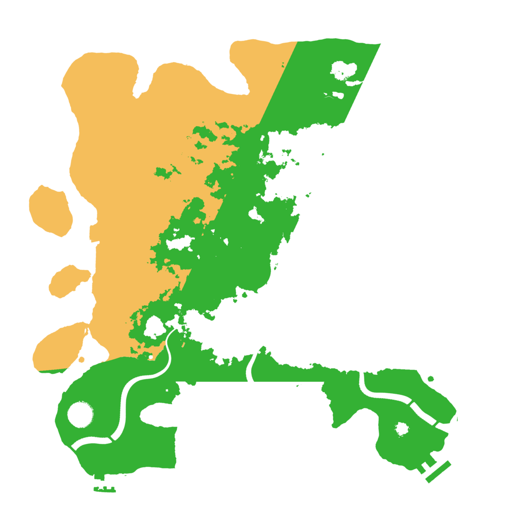 Biome Rust Map: Procedural Map, Size: 3500, Seed: 715288