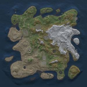 Thumbnail Rust Map: Procedural Map, Size: 3750, Seed: 1337, 17 Monuments