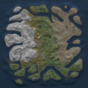 Thumbnail Rust Map: Procedural Map, Size: 4500, Seed: 7654321, 19 Monuments