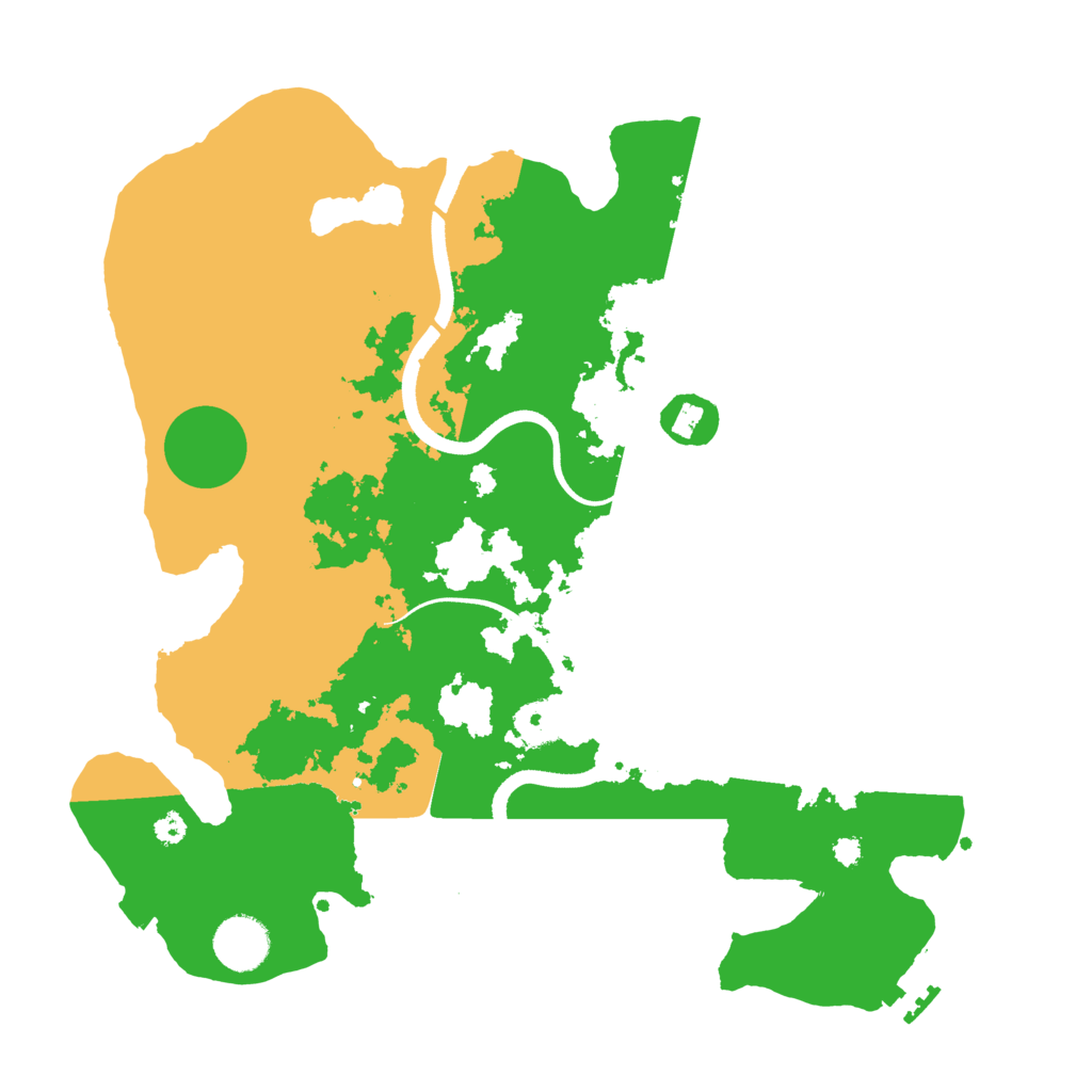 Biome Rust Map: Procedural Map, Size: 3500, Seed: 5010463
