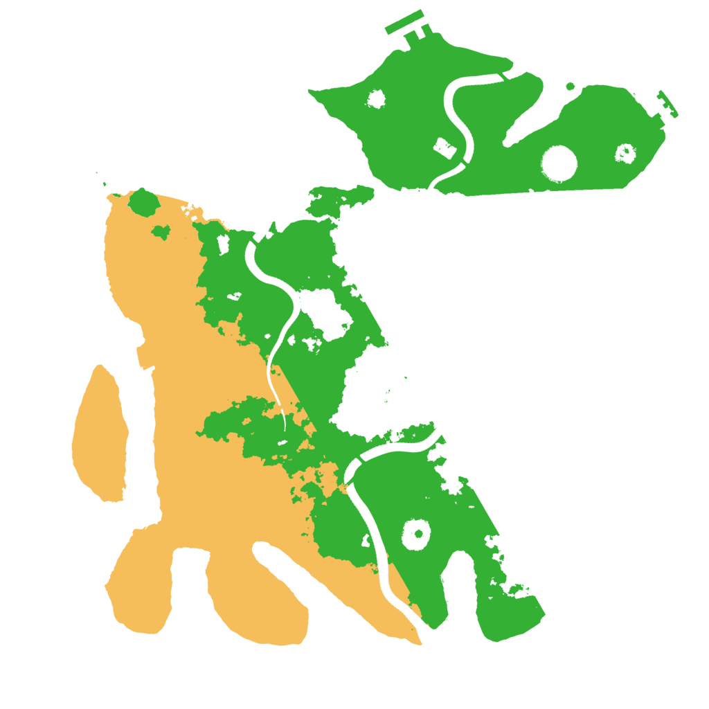 Biome Rust Map: Procedural Map, Size: 3500, Seed: 2009127029