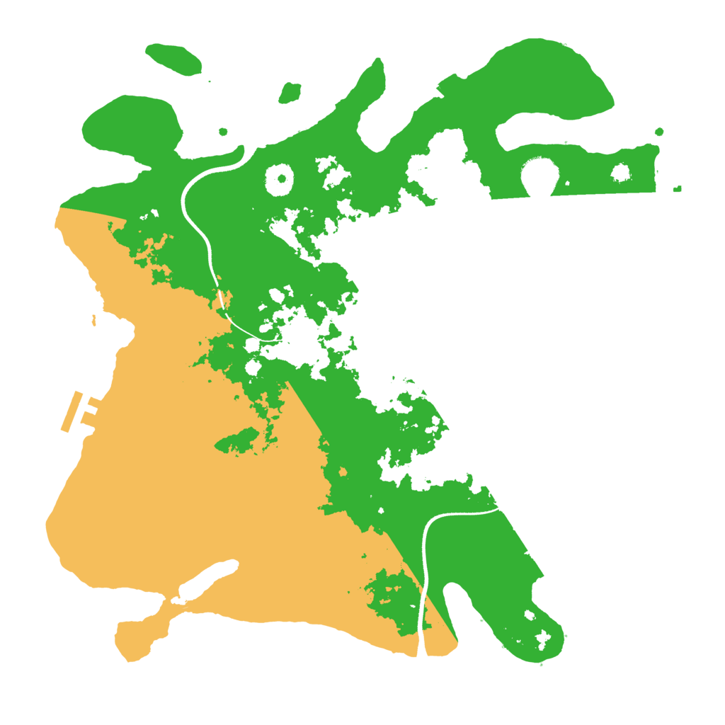 Biome Rust Map: Procedural Map, Size: 3500, Seed: 372864
