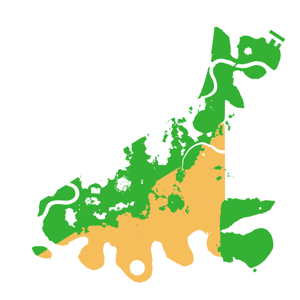 Biome Rust Map: Procedural Map, Size: 3500, Seed: 343203