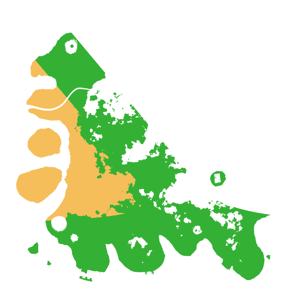 Biome Rust Map: Procedural Map, Size: 3500, Seed: 570517