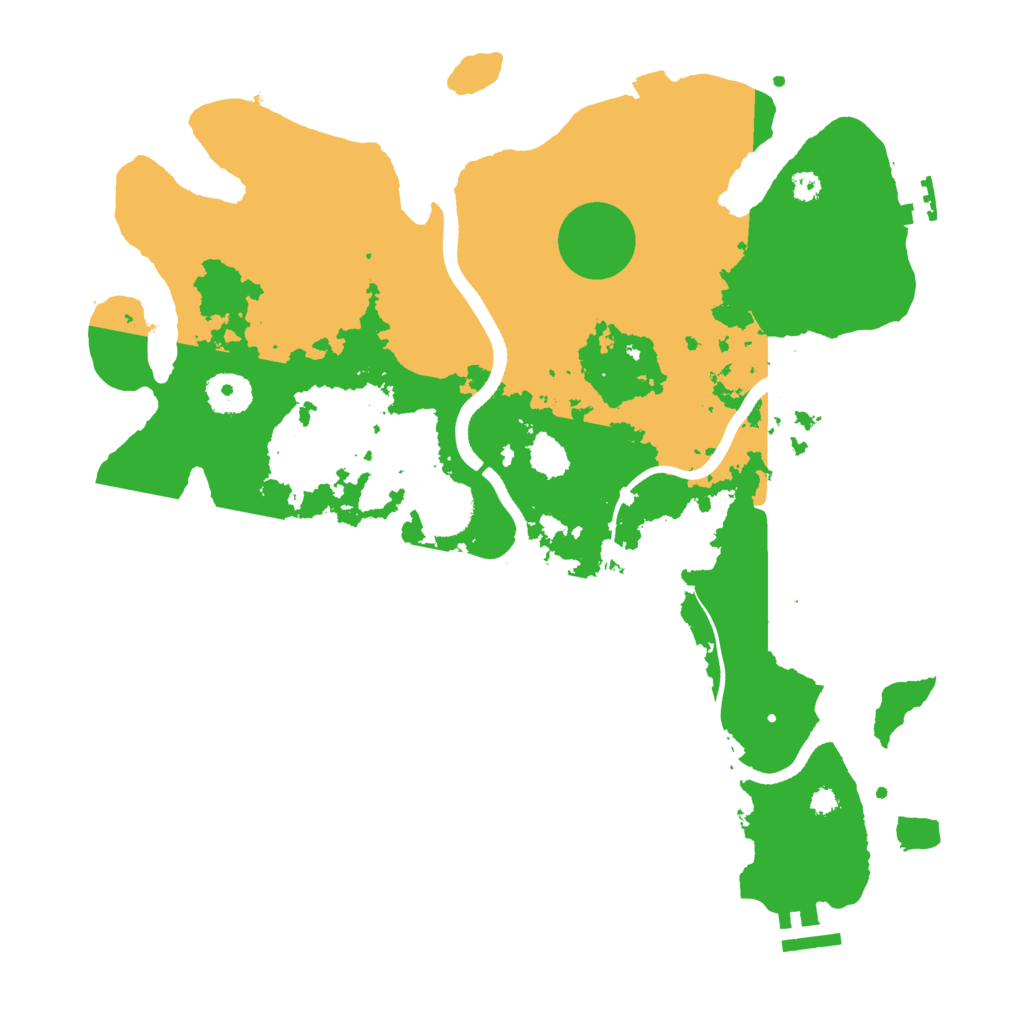 Biome Rust Map: Procedural Map, Size: 3500, Seed: 1505317116