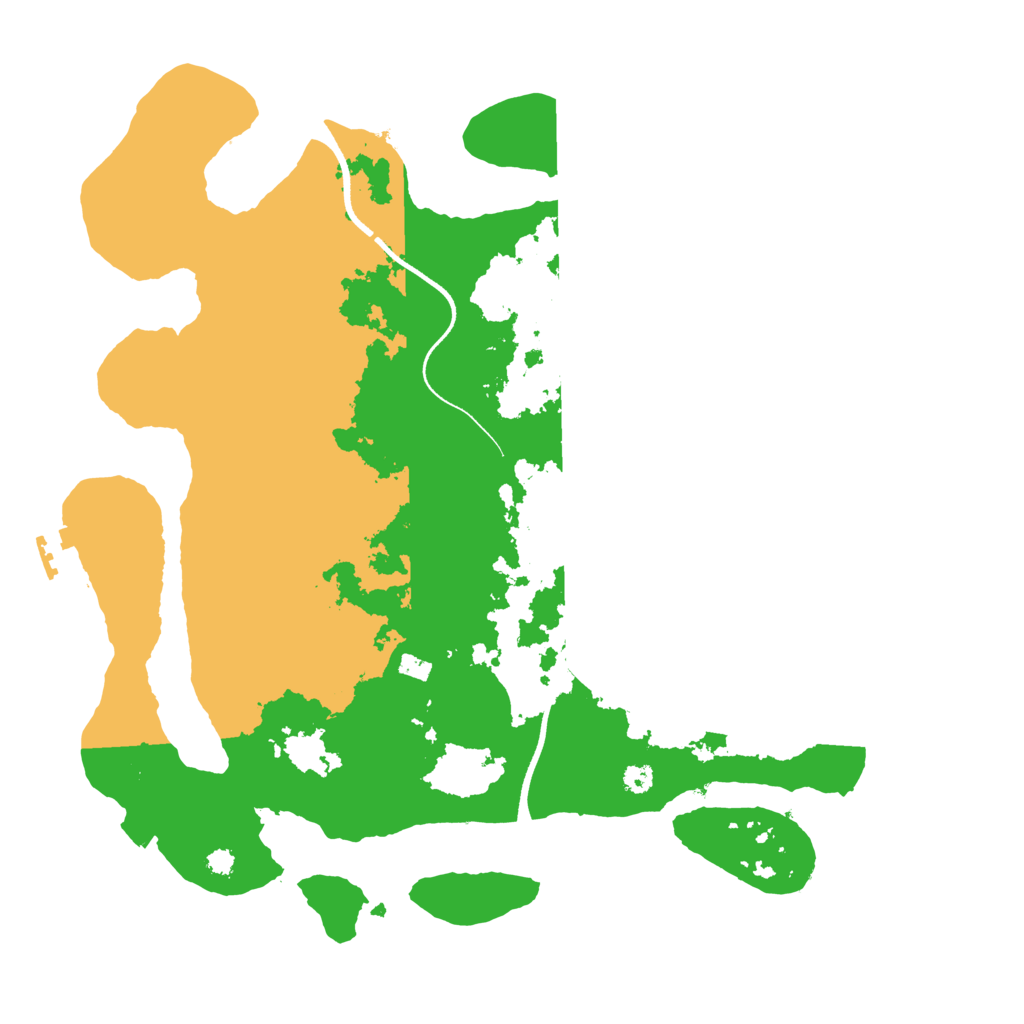 Biome Rust Map: Procedural Map, Size: 3500, Seed: 29038