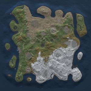 Thumbnail Rust Map: Procedural Map, Size: 3600, Seed: 906325752, 20 Monuments