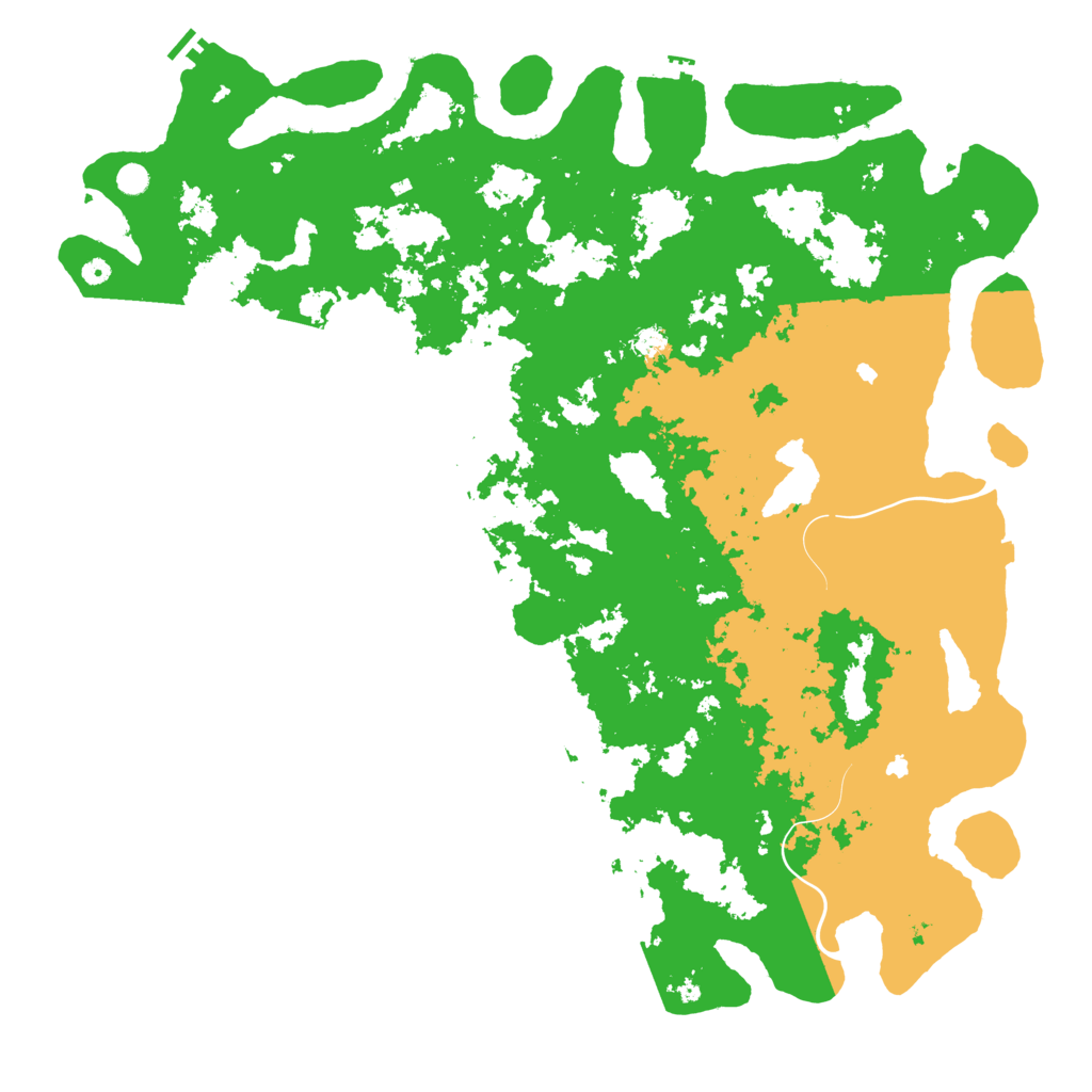 Biome Rust Map: Procedural Map, Size: 6000, Seed: 60000
