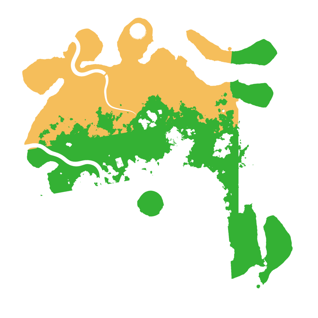 Biome Rust Map: Procedural Map, Size: 3500, Seed: 799696