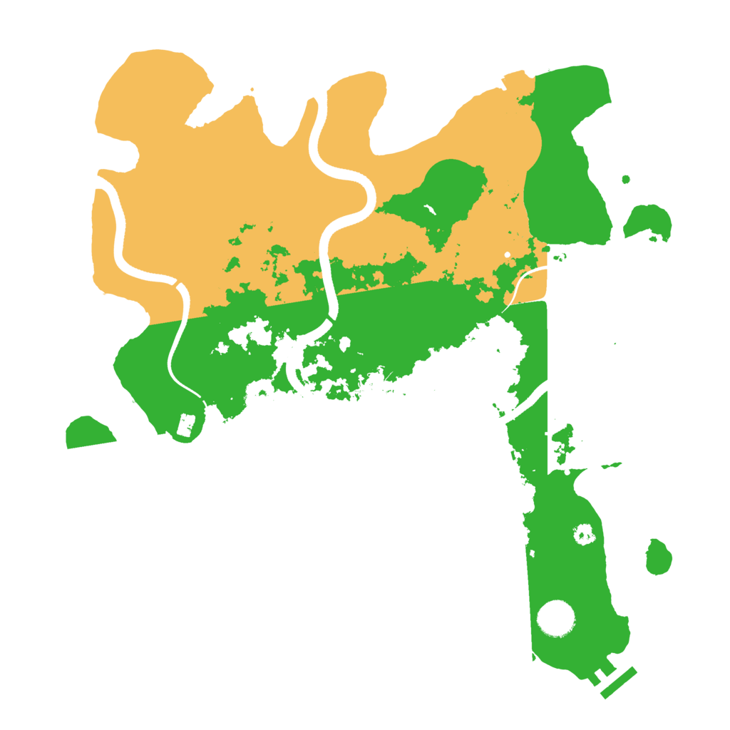 Biome Rust Map: Procedural Map, Size: 3500, Seed: 23461