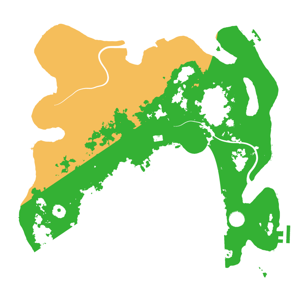 Biome Rust Map: Procedural Map, Size: 3500, Seed: 1300437378