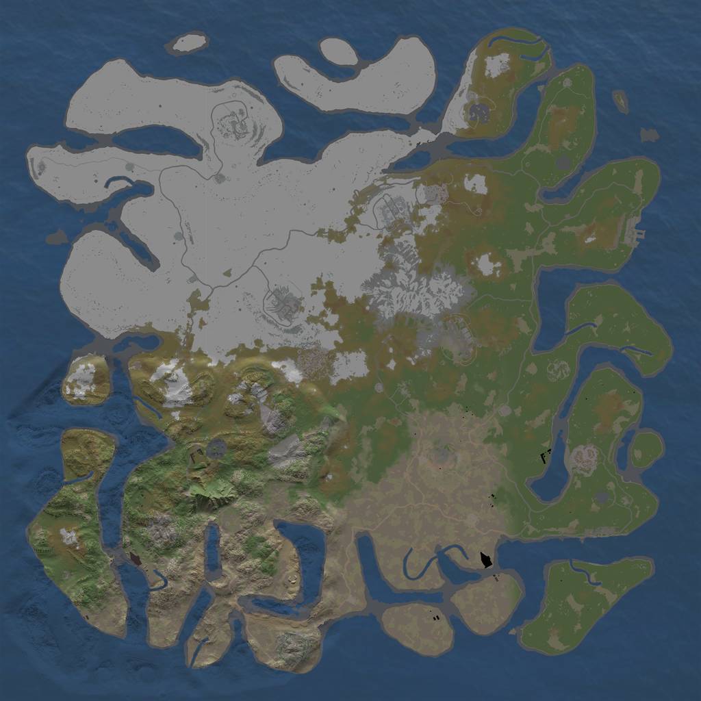 Procedural Map :: Rust Map :: Just-Wiped