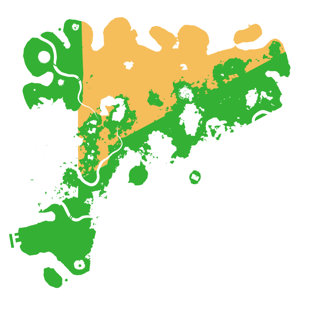 Biome Rust Map: Procedural Map, Size: 4500, Seed: 205