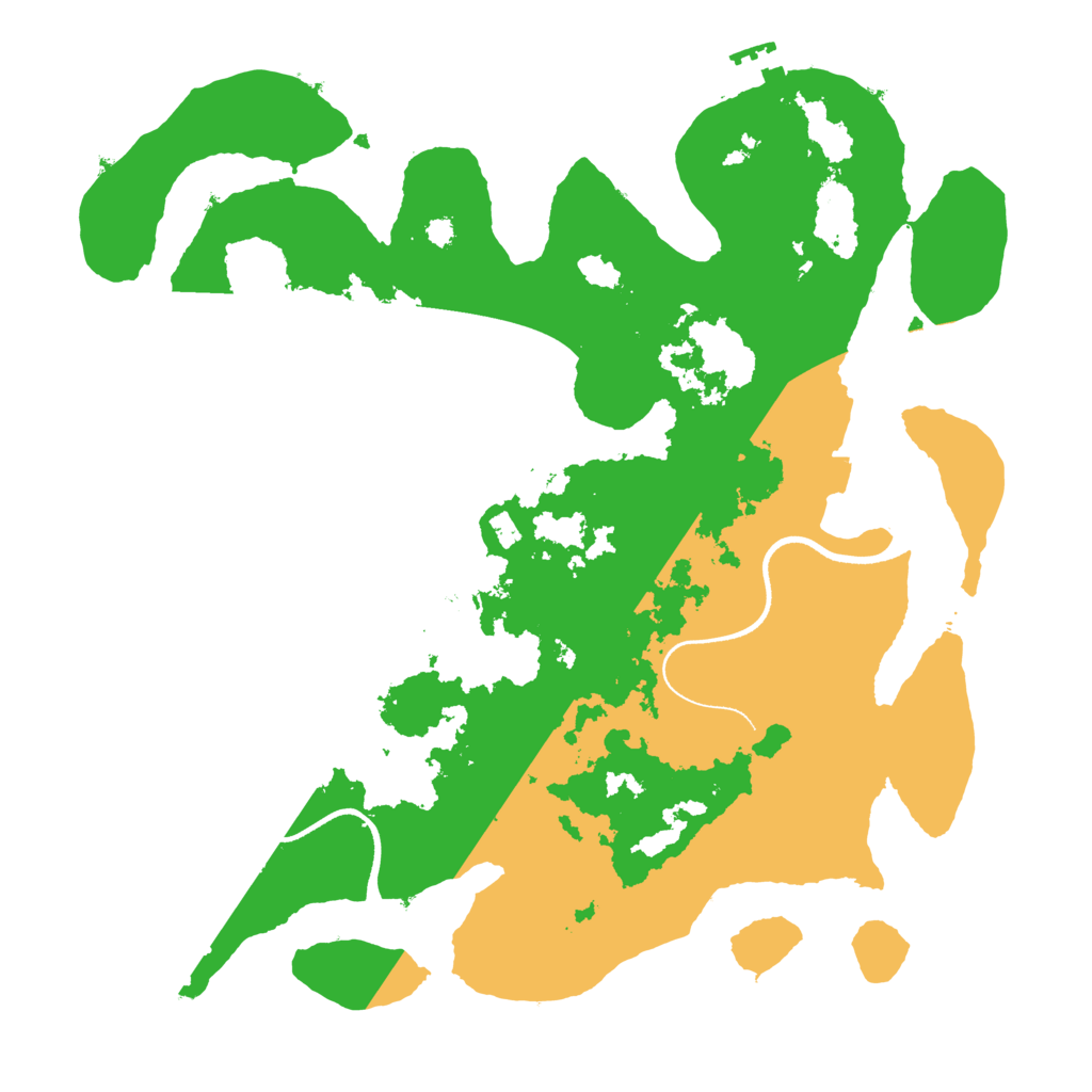 Biome Rust Map: Procedural Map, Size: 3500, Seed: 507009