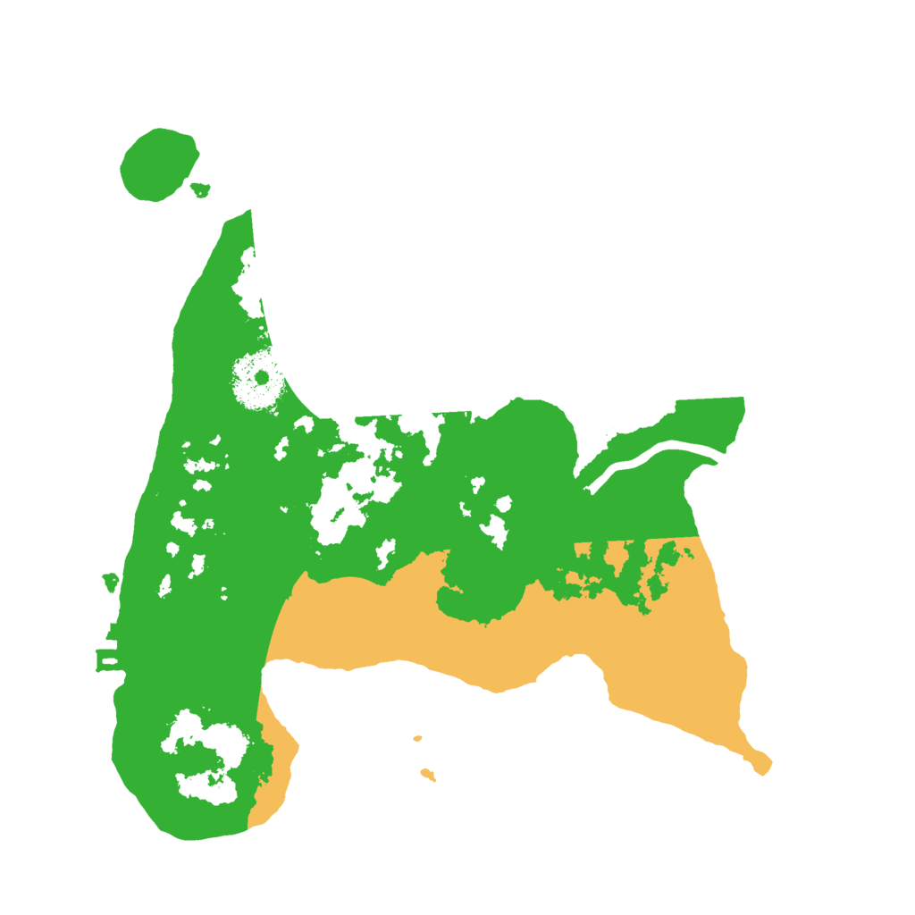 Biome Rust Map: Procedural Map, Size: 2500, Seed: 32133