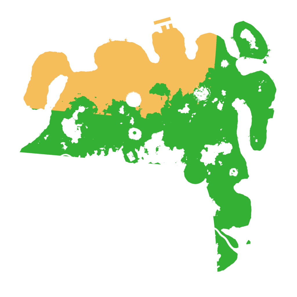 Biome Rust Map: Procedural Map, Size: 3500, Seed: 714421