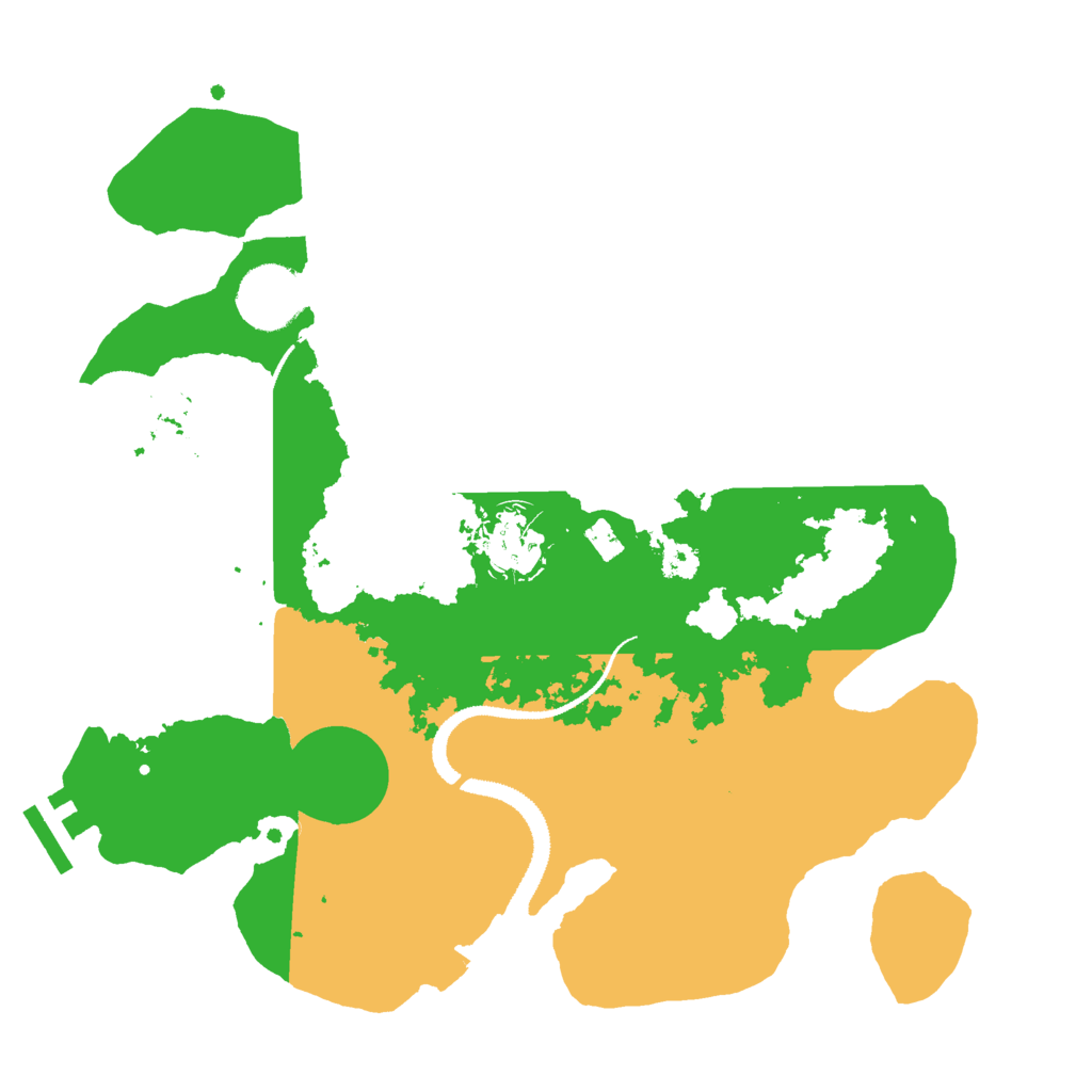 Biome Rust Map: Procedural Map, Size: 3000, Seed: 48521