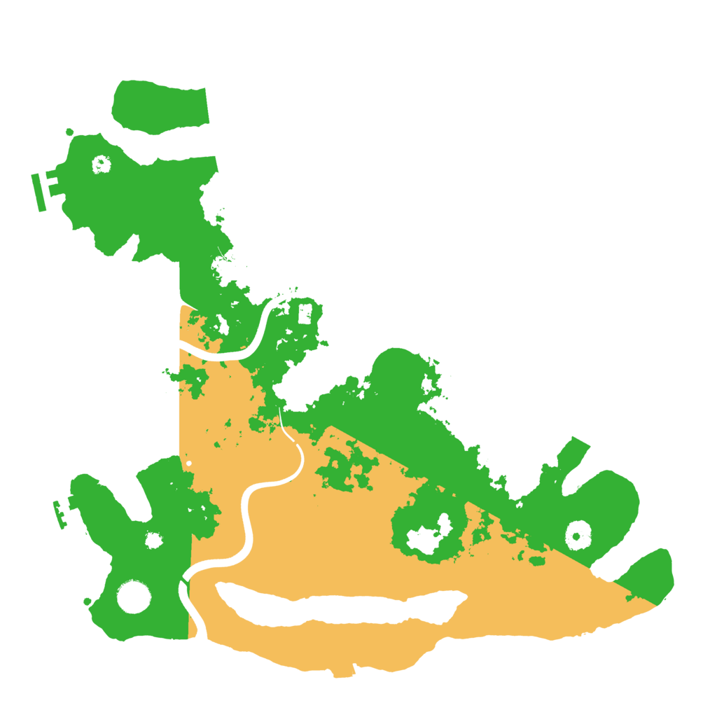 Biome Rust Map: Procedural Map, Size: 3800, Seed: 623512