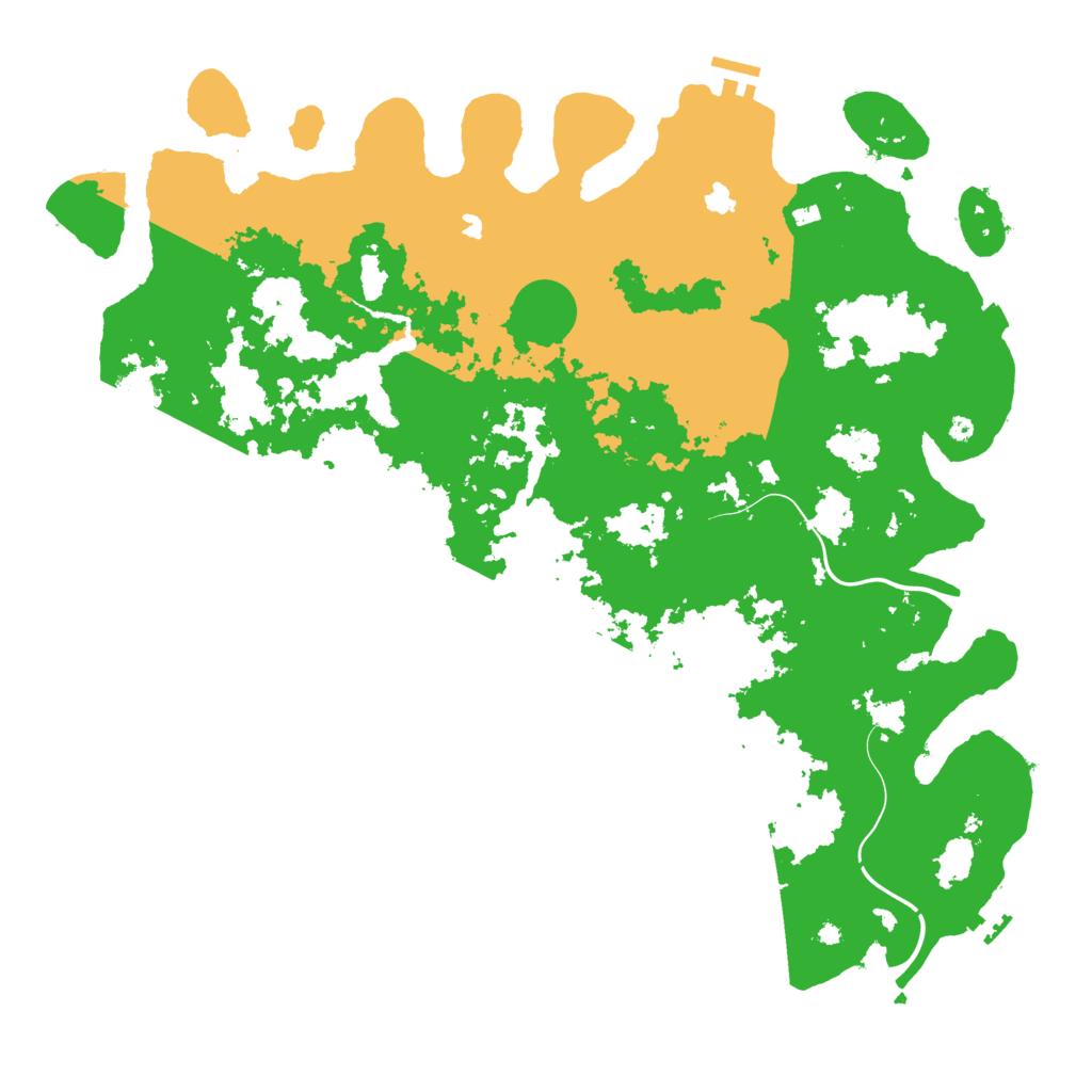 Biome Rust Map: Procedural Map, Size: 4500, Seed: 825571