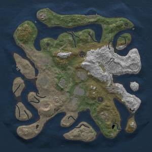Thumbnail Rust Map: Procedural Map, Size: 3800, Seed: 1777, 18 Monuments