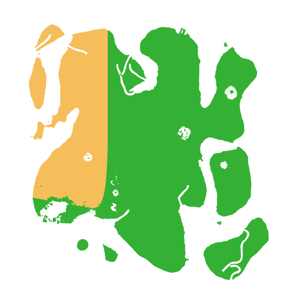 Biome Rust Map: Procedural Map, Size: 3501, Seed: 7319432