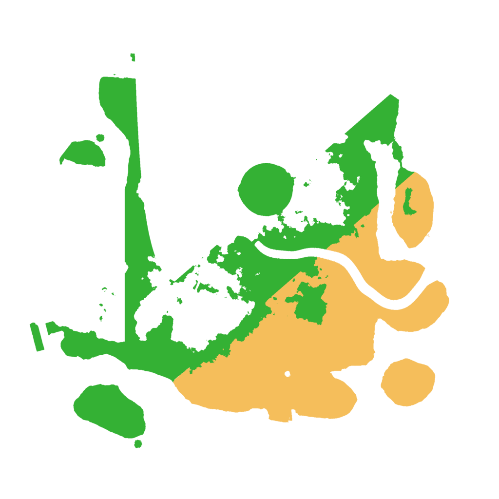 Biome Rust Map: Procedural Map, Size: 2500, Seed: 7430703