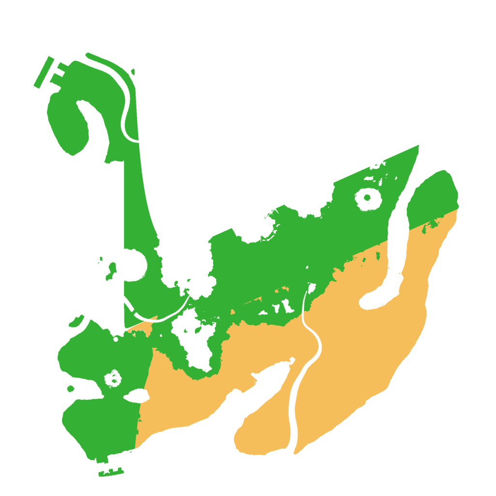 Biome Rust Map: Procedural Map, Size: 3000, Seed: 54654