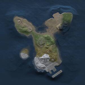 Thumbnail Rust Map: Procedural Map, Size: 1500, Seed: 7, 3 Monuments