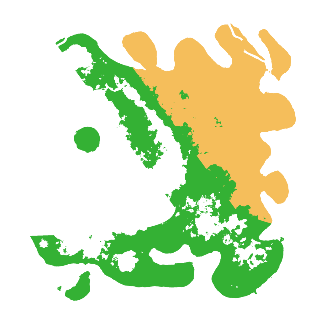 Biome Rust Map: Procedural Map, Size: 3500, Seed: 1234245