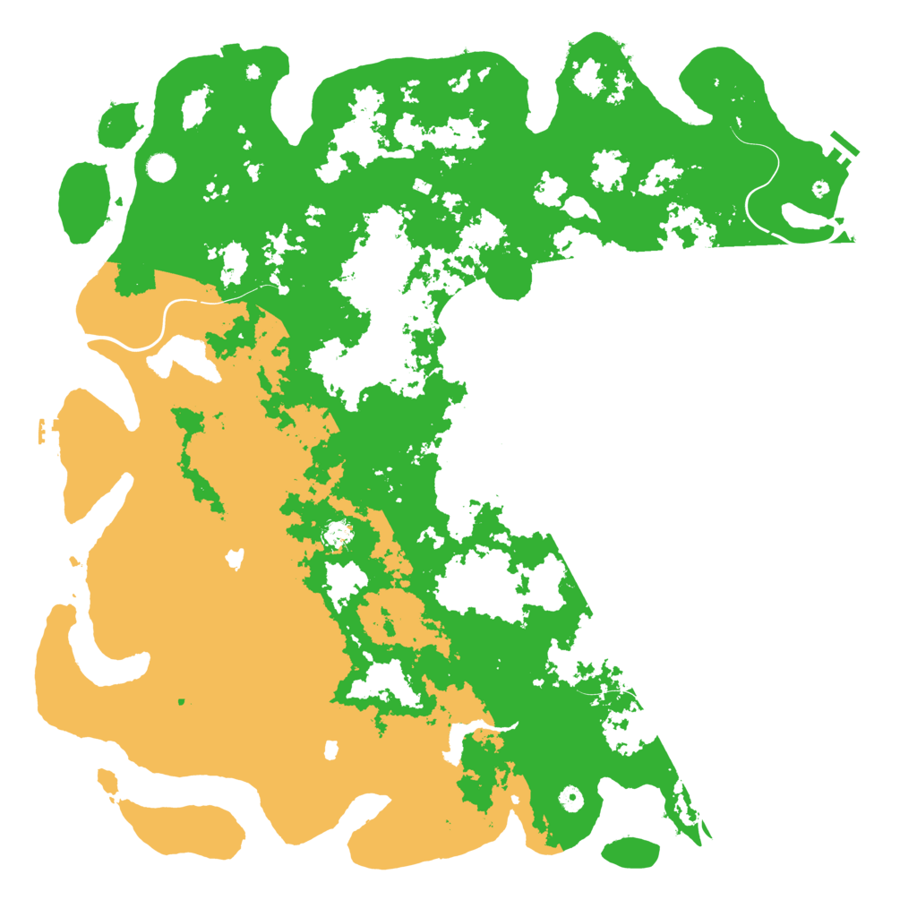 Biome Rust Map: Procedural Map, Size: 5500, Seed: 1111111111