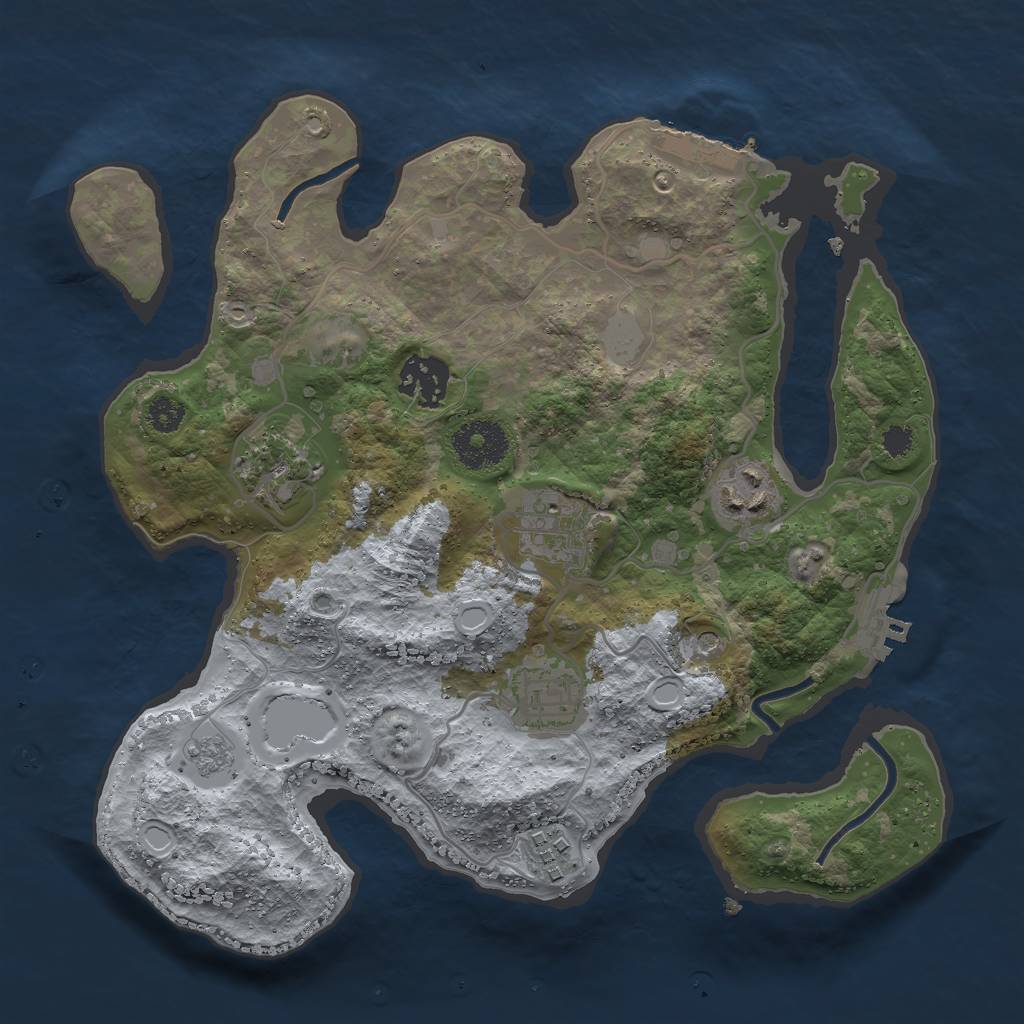 Rust Map: Procedural Map, Size: 2950, Seed: 2147483647, 15 Monuments