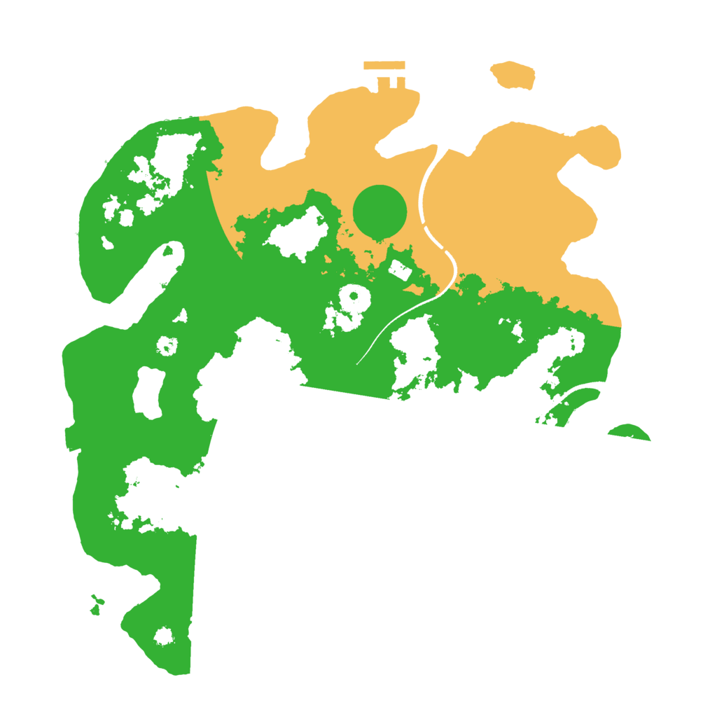 Biome Rust Map: Procedural Map, Size: 3500, Seed: 2550
