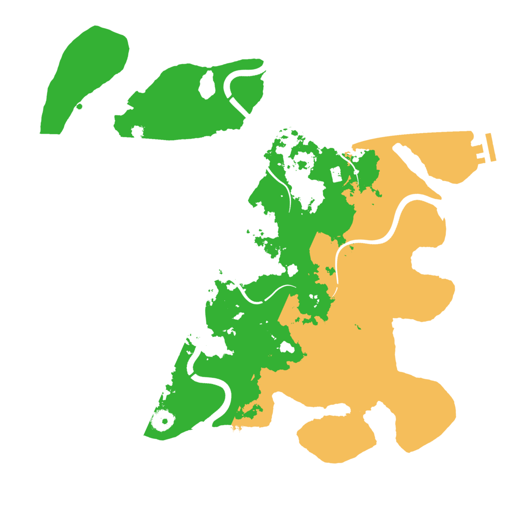 Biome Rust Map: Procedural Map, Size: 3600, Seed: 8971923