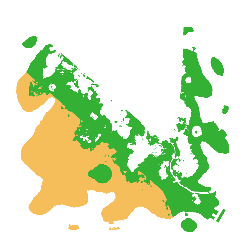 Biome Rust Map: Procedural Map, Size: 3500, Seed: 445433432