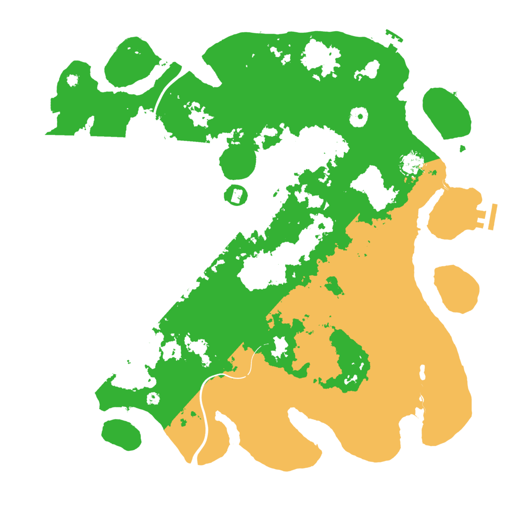Biome Rust Map: Procedural Map, Size: 3900, Seed: 2